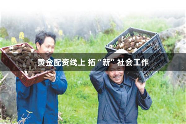 黄金配资线上 拓“新”社会工作