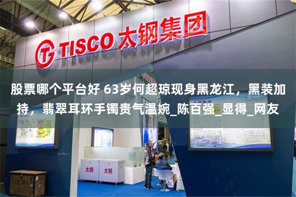 股票哪个平台好 63岁何超琼现身黑龙江，黑装加持，翡翠耳环手镯贵气温婉_陈百强_显得_网友